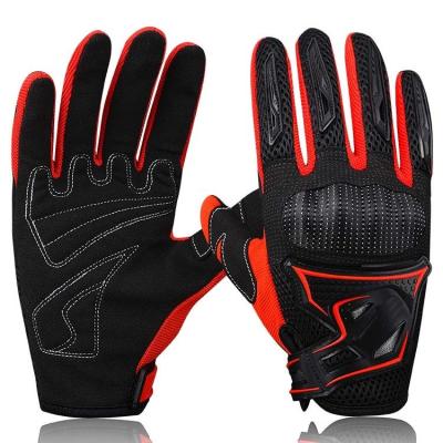 China Guantes de carreras de motocross personalizados con malla transpirable para entornos al aire libre en venta