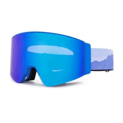 China SKI Aplicable Scene Anti-niebla UV400 Gafas de esquí eléctricas con lente cilíndrica en venta