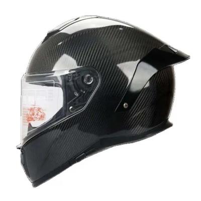 China Reemplazar/reparar el casco de motocicleta de cara completa de fibra de carbono con certificación ECE 22.06 en venta