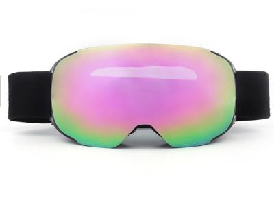 China Removable Lenses Custom Logo Magnetic Ski Goggles for Adults' Outdoor Activities for sale