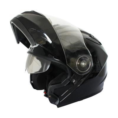 China Double Lens Flip Up Helmet for XL Size Motorcycles DOT ECE Approved and Customizable for sale