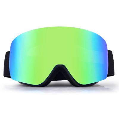 China Gafas de esquí cilíndricas OTG UV400 anti niebla personalizadas con reemplazo de espuma de tres capas en venta