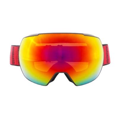 Chine OEM Logo personnalisé lunettes de ski sphériques UV400 anti-brouillard avec échantillon et lentille de protection à vendre