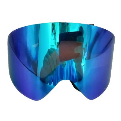 China Blaue Linsen 3 Schichten Hochdichte Schaumstoff Magnetische Skibrille mit UV-Schutz zu verkaufen