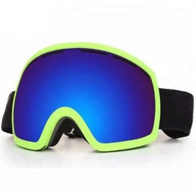 China Adjustable High Anti-Fog Snow Ski Goggles with Customized Logo and REVO Lenses Skiing for sale