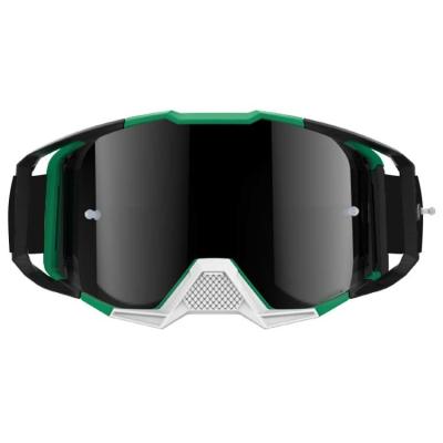 China Gafas de motocicleta con cinturón antideslizante ajustable con logotipo personalizado y protector de nariz en venta