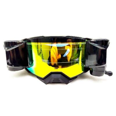 Cina Occhiali da motocross con TPU Frame PC Lens in rosso/blu/nero/giallo in vendita