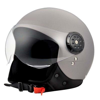 China Gray/Red ABS Custom Half Face Helmet DOT ECE Certified Open Face Motorcycle Helmet for sale