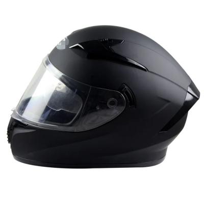 China Custom DOT Double Lens Visor Full Face Helmet Casco Racing Black/White/Custom Color for sale