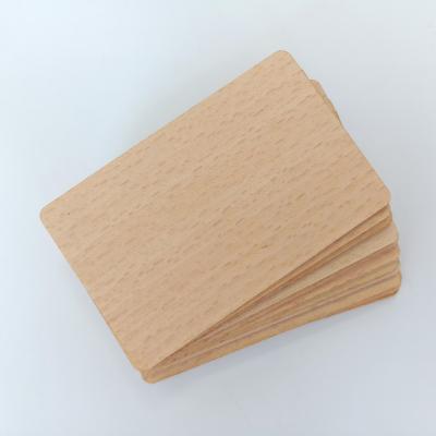 China Waterproof/Waterproof New Products 10 Pieces of NFC 213/216 RFID Beech Blank Digital Wooden Business Card DIY Crafts Laser Engraving New Materials for sale