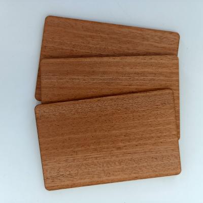 China Waterproof/Waterproof New Products 10 Pieces NFC 213/216 RFID Blank Digital Wooden Business Card Sapele DIY Crafts Laser Engraving New Materials for sale