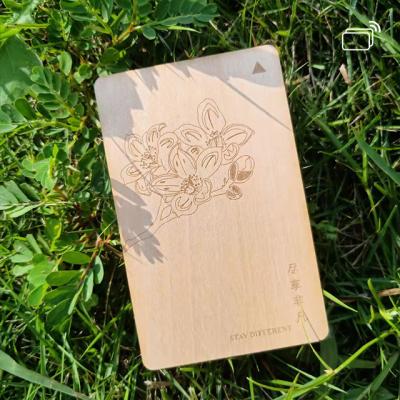 China Onity Key Cards Bamboo Smart Wooden Card Ev1 Nfc Waterproof/Waterproof Ultralight Wooden Cases For Ving Salto Betech Saflok for sale