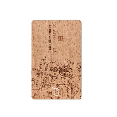 China Waterproof/Wooden Rifd Hotel Key Cards Bamboo Wooden Rfid Tag Waterproof F08 For Ving Salto Betech Saflok for sale