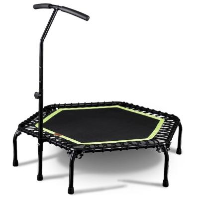 China Without Protective Net Fitness Mini Bungee Trampoline With Adjustable Railing Jump Rebounder for sale