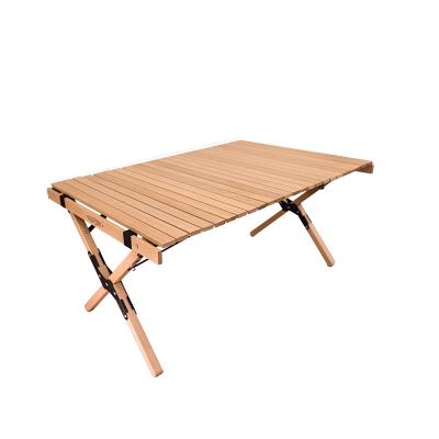 China Original MKCAMP Wooden Beech Portable Foldable Outdoor Foldable Omelet Table Wooden Model for sale