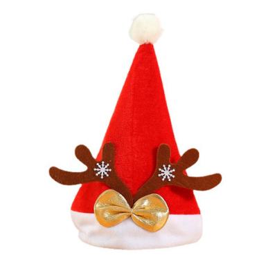 China Velvet Santa Hat Christmas Hat For Adults Unisex Velvet Classic Comfort Extra Christmas Holiday Hat Thicken Santa Claus Fancy for sale