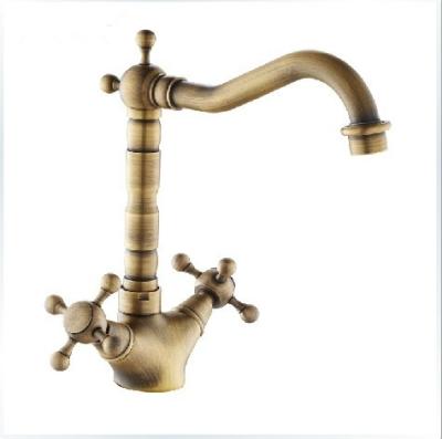 China Thermostatic Brass Sink Faucet Kitchen Basin Antique Finish Bathroom Faucets Hot Cold Mixer Tap for sale