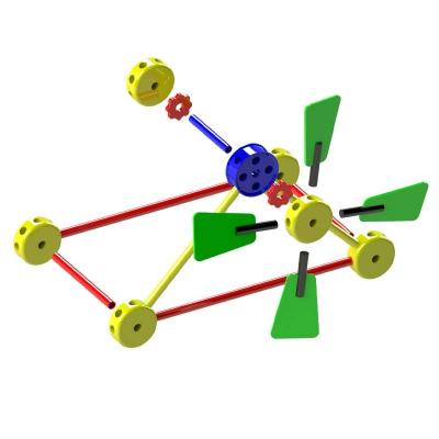 China Custom Design Creativity Educational Toys New DIY Puzzle Assembly Windmill Toy for sale