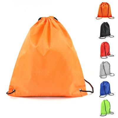 China Durable Outdoor Color Drawstring Bags Custom Gym Sports Backpack Waterproof Polyester Drawstring Bag for sale