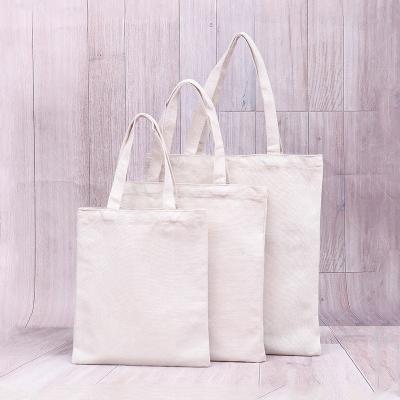 China Wholesale Handled Bag Logo Printed Reusable Eco Shopping Tote Bag Cotton Canvas Custom Shopping Bags for sale