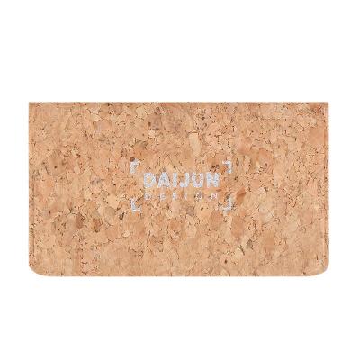 China 100% New Materials Eco-friendly Cork Leather Card Holder for sale