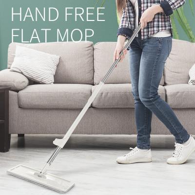 China Sustainable Home Cleaning New Lazy Flat Mop Hand Free Wet Floor Mop for sale