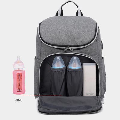 China Custom Printing Island Diaper Bag Import Land Backpack Mummy Baby Bag Adult Multifunctional Canvas Baby Diaper Bag for sale