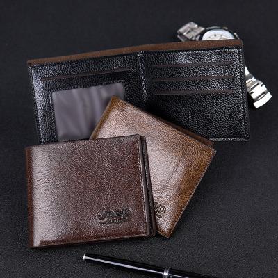 China Cheapest Factory Cheapest Mens RFID Leather Wallet PU Leather Bifold Soft Brown Blocking Western Black Khaki for sale