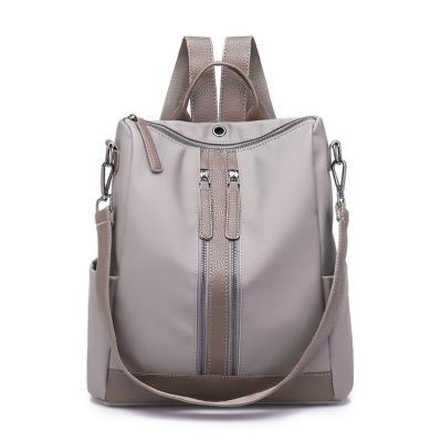 China High Quality Waterproof Nylon Women's Backpack Fashion Design Women's Bag Travel Striped Shopping Backpack for sale