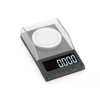 China 100g 0.001g Gold Electronic Balance Scale Weight 12*7*3.8cm for sale