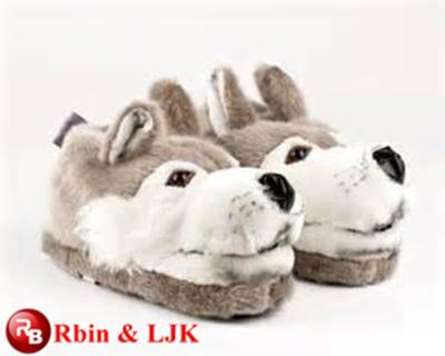 China Over three years standard toy factory plush slippers meet EN71 and ASTM ICTI plush for sale