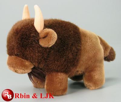 China Over Three Years Meet EN71 And ASTM Standard ICTI Plush Toy Factory Stuffed Buffalo Toys for sale