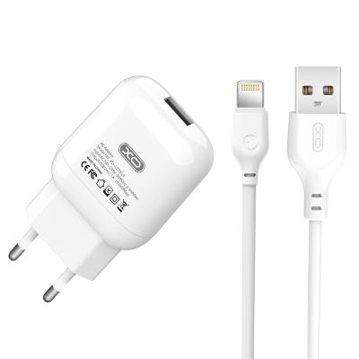 China Lightning Micro Charger 5V /2.1A Home Charging XO L37 Mobile Phone Fast Home Wall Charger Mobile Type-c White Usb for sale