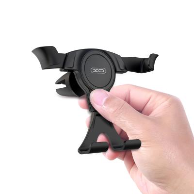 China Freely Open XO C80 Gravity Car Mount Mobile Phone Holder Air Vent Mount Mobile Phone Applicable to 4inch 6inch for sale