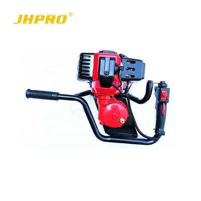 China 52cc JHPRO JH-IE44F-5-1A 2 Stroke 52CC Gasoline Ground Hole Drilling Machine for sale