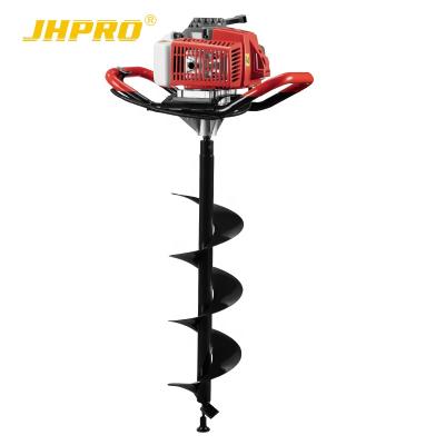 China JH-IE48F garden earth auger /ground drill /2 stroke gasoline post hole digger for sale