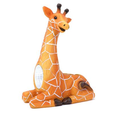 China Solar Powered/High Quality Giraffe Statue Decoration Park Solar Powered Light Wholesale Decorative Garden Lighting for sale