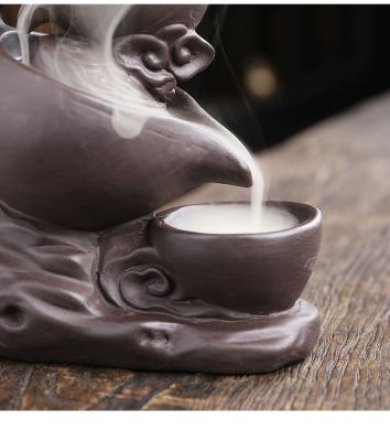 China Healthy Backflow Incense Holder Censer Aromatherapy Furnace Smell Aromatic Ceramic Burner Incense for sale