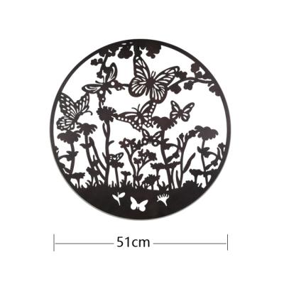 China New Spring Landscape Style Landscape Wall Decoration Metal Wall Art Hangings For Indoor Or Ourdoor for sale