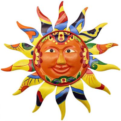 China Wall Art Decor Hanging from Art Decor Dekoration Metal Sun for Indoor Outdoor Garden for sale