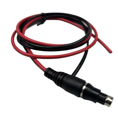 China Awg12 power safety red and black waterproof 15A 110 | 220V low temperature wire with 1F pin and plug push-pull inverter connector for sale