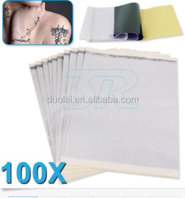 China 100pcs Body Art Tattoo Transfer Paper For Copier Tattoo Stencil Thermal Paper for sale