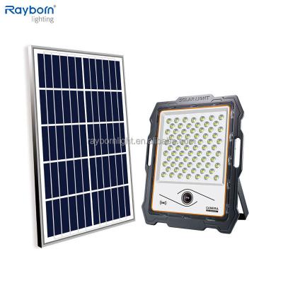 China LANDSCAPE Led Field Spotlight Solar Spot Light 300W 400W Outdoor Solar Flood Light With Camera for sale