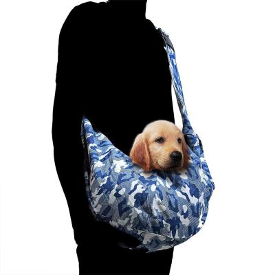 China Viable Small Dog Cat Hands Free Pet Puppy Travel Bag Outdoor Tote Reversible Pet Sling Carrier for sale