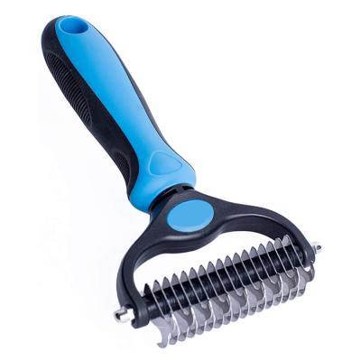 China Sustainable Hair Removal Brush Pet Dog Fur Brush Rubber Pet Grooming Brushes for sale