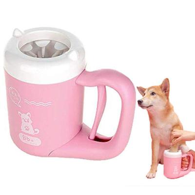 China Viable Dog Paw Spa Foot Seal Muddy Cup Cats Silicone Pet Feet Remover Grooming Equipment Cup for sale