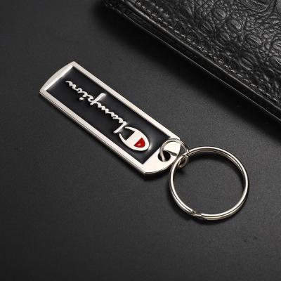 China Raise laser engraving embossed logo/printing logo metal epoxy custom raised embossed logo design to raise key chain for sale