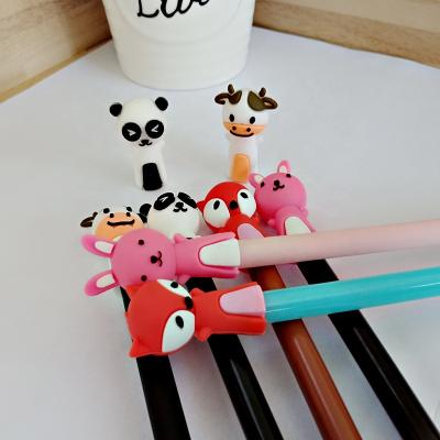 China Europe 3D Animal Rubber Eraser Pencil Topper for sale