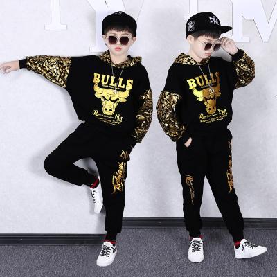 China New Fashion Spring Autumn Boys 2pcs Sports Long Sleeves Hoodie + Pants Casual Clothing Set For Kids for sale