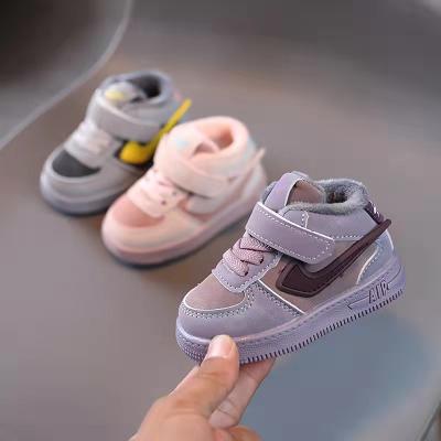 China New Fashion Baby Boys Winter Autumn Sports Flat Infant Shoes Boutique Soft Flat Warm Shoes For Babies for sale